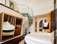 Hotel Bergergut Beispiel eines Doppelzimmers mit Galerie im Hotel Bergergut